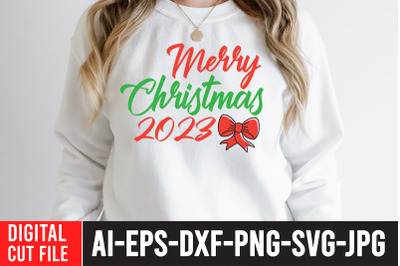 Merry Christmas 2023 SVG Cut File
