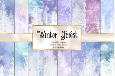 Winter Forest Digital Paper