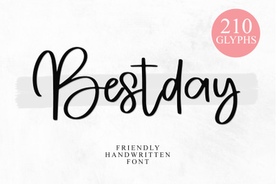 Bestday - Handwritten Font