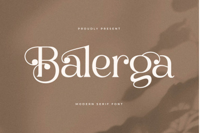 Balerga Typeface