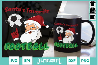 Christmas Santa&#039;s Favorite Soccer