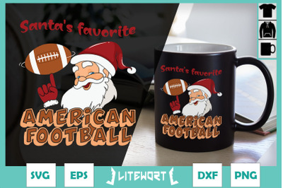 Christmas Santa&#039;s Favorite Football