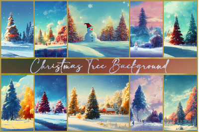 Christmas Tree Background Bundle