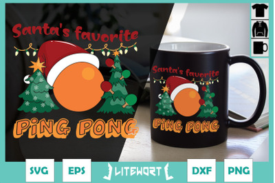 Christmas Santa&#039;s Favorite Ping Pong