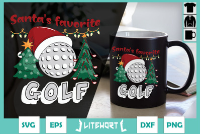 Christmas Santa&#039;s Favorite Golf