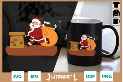 Christmas Santa&#039;s Gift Dumbbells