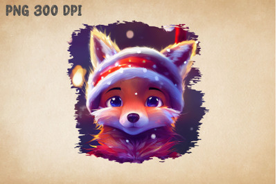 Cute Little Fox Christmas