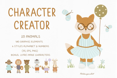 Character Creator Animals for kids