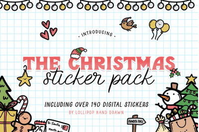 The Christmas Sticker Pack (Christmas Stickers, Xmas Stickers)