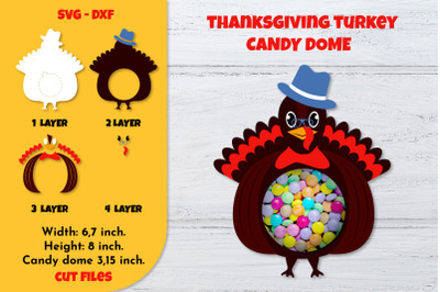 Thanksgiving candy dome svg. Turkey thanksgiving svg. Cut