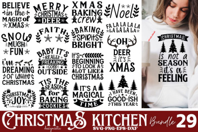 Christmas Kitchen SVG Bundle
