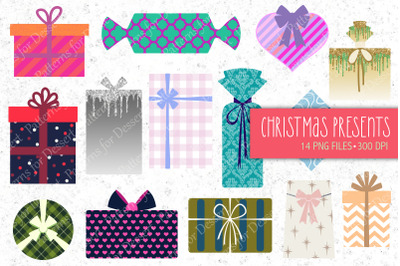 Christmas Present Pattern Clip Art