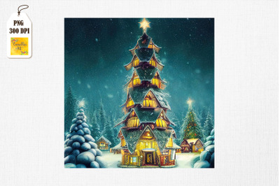 Fantasy Christmas Tree House 3