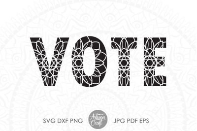 Vote SVG, American election, Election SVG, vote shirt svg, mandala