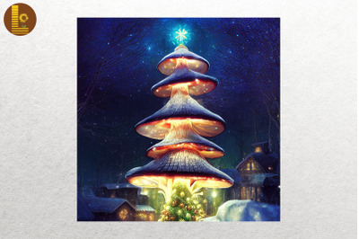 Mushroom Christmas Tree