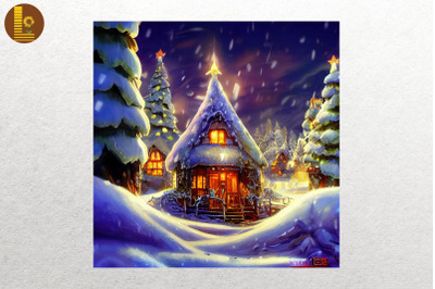 Cozy House Happy Christmas