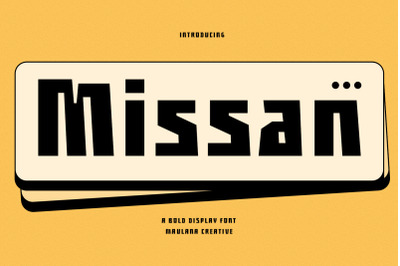 Missan Bold Sans Serif Display Font