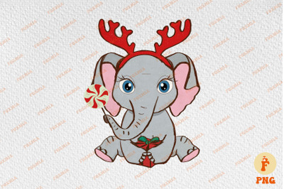 Retro Elephant Zoo Animal Christmas Gift