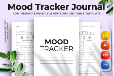 Mood Tracker Journal KDP Interior