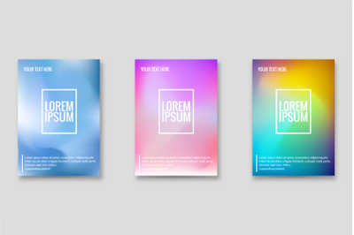 Cover Design Abstract Colorful Gradients