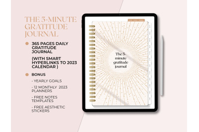 The 5-minute gratitude journal/ 2023 gratitude journal