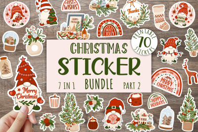 Christmas sticker bundle / Christmas gnome stickers