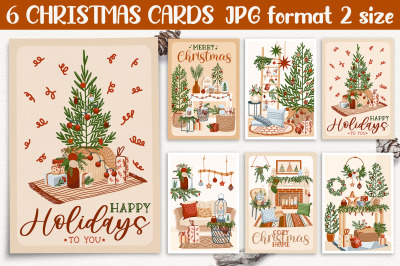 Printable Christmas card / Happy holidays card