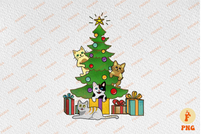 Cute Cats Happy Christmas Gift