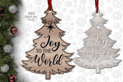 Christmas Ornament SVG | Christmas Tree SVG Laser Cut Files