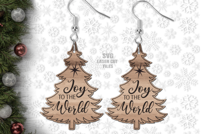 Christmas Earrings SVG | Christmas Tree SVG Laser Cut Files