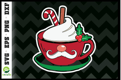 Christmas Cup Santa SVG