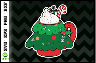 Christmas Cup X-mas Tree SVG