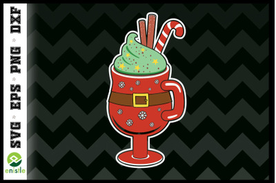 Christmas Cup Santa theme SVG