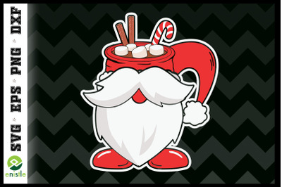 Christmas Cup Santa beard SVG