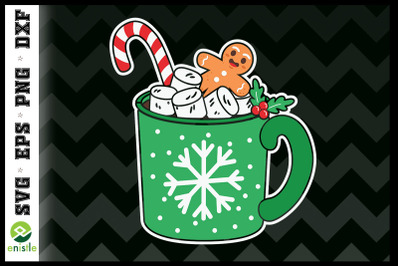 Christmas Cup Ginger Bread SVG