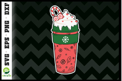 Christmas Cup Candy Cream SVG