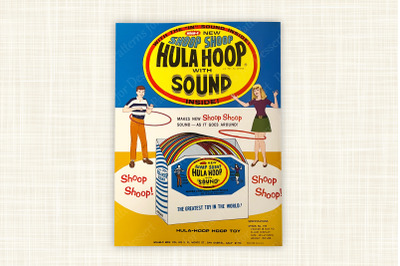 Vintage Hula Hoop Toy Ad