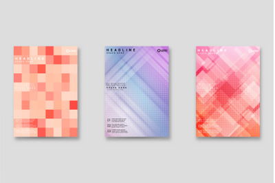 Geometric Corporate Book Cover Design Template in A4