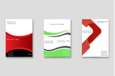 Geometric Corporate Book Cover Design Template in A4