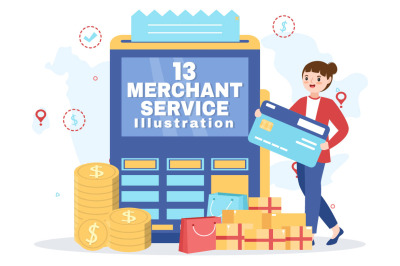 13 Merchant Service Illustration