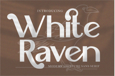 White Raven - Modern Ligature Sans Serif Font