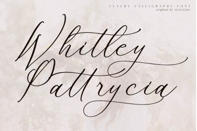 Whitley Pattrycia - Luxury Calligraphy Font