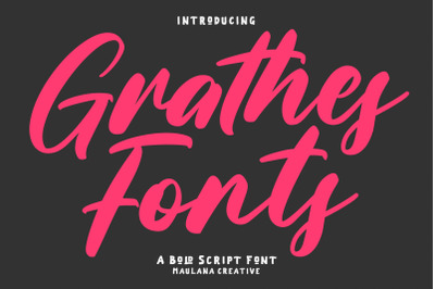 Grathes Bold Script Font