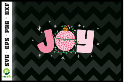 Joy Pink Christmas Balls Lights