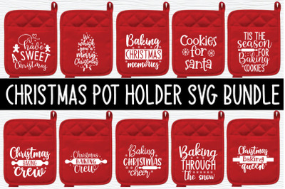 Christmas Pot Holder Svg Bundle