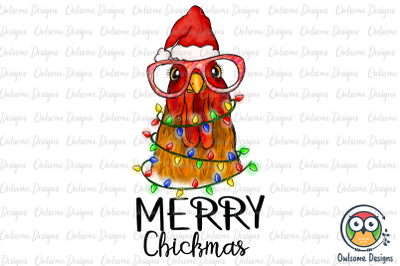 Merry Chickmas Funny Christmas PNG Sublimation