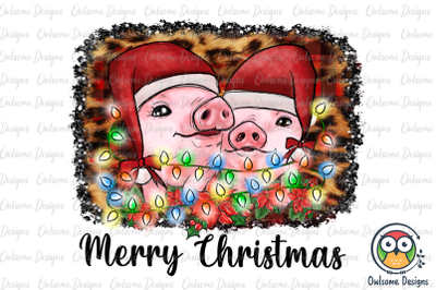 Pig Christmas PNG Sublimation