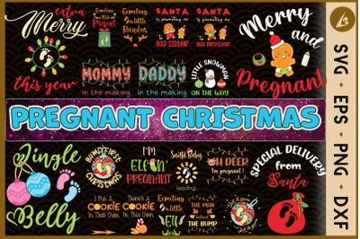 Pregnancy Christmas Bundle 20 designs