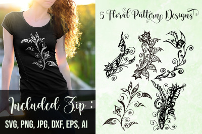 5 Floral pattern Designs