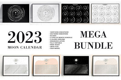 MEGA BUNDLE Moon Calendar 2023